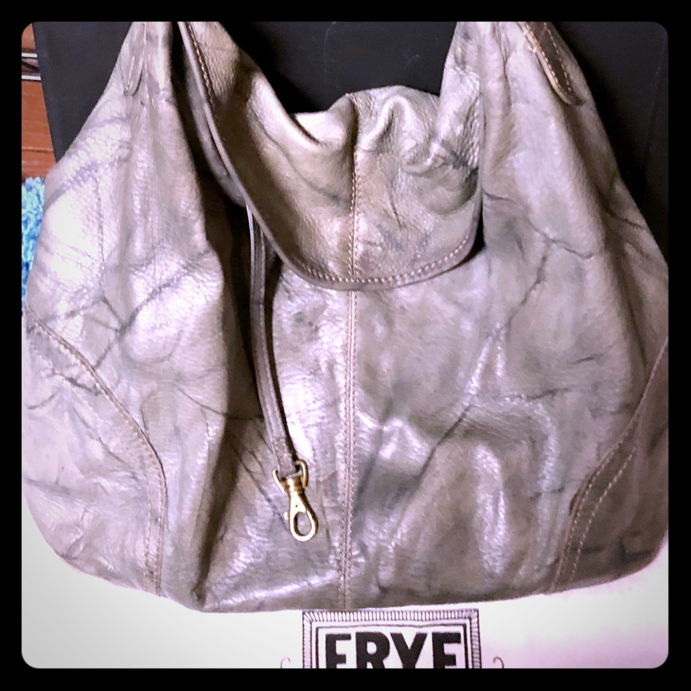 Frye Gray Hobo Bag